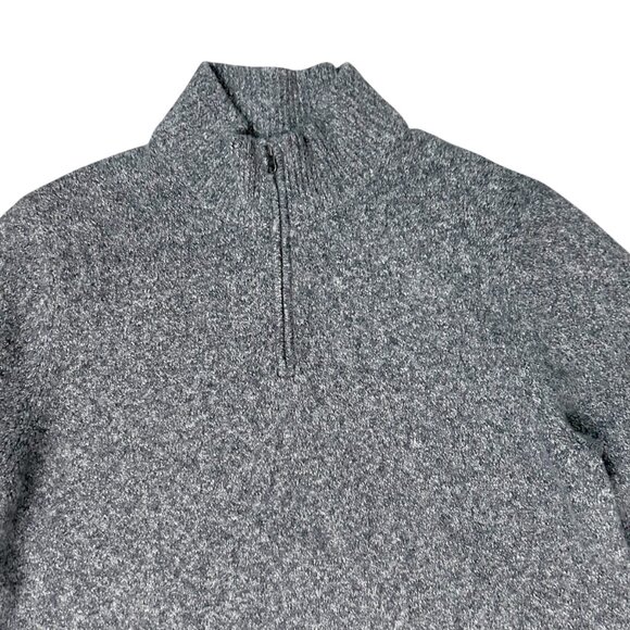 Amazon Essentials Men's Size XL Long Sleeve 1/4 Zip Mock Neck Sweater Charcoal - Picture 6 of 7